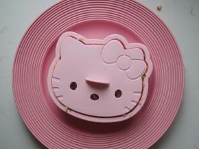 10.	再铺上一层米饭，压出浅浅的图案即可