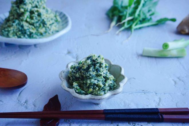 秋季养生萝卜苗小豆腐