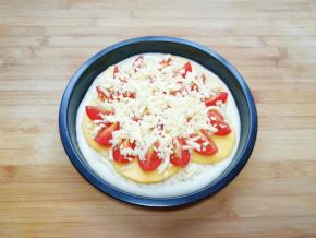 最后再撒上一层马苏里拉芝士。