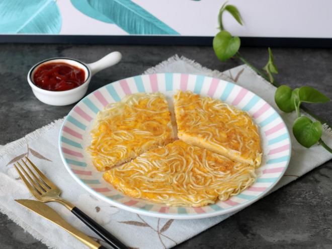 银丝蛋饼（方便面新吃法）