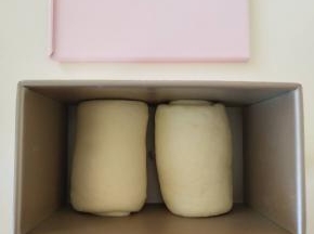 １５、放入学厨凯蒂土司盒中。