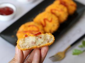 要是没有烤箱，可以放锅里用少量的油煎一下，不要油炸，油乎乎的口感不太好