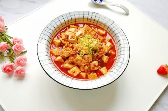 肉末烧豆腐
