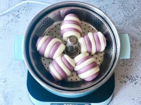 蒸好啦，胖乎乎的很可爱哦！