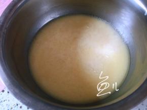 蒸熟的糊糊晾温