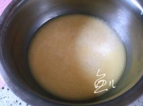 蒸熟的糊糊晾温