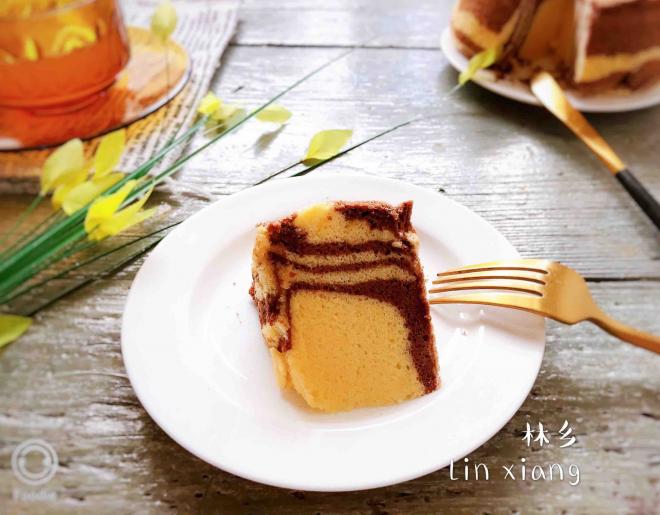 斑马纹戚风蛋糕