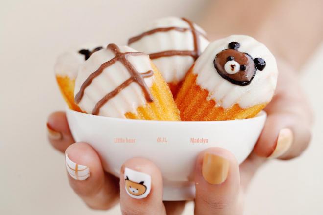 可爱的小熊百香果玛德琳