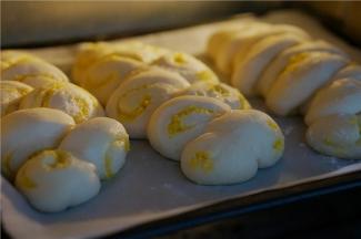 再入预热好的烤箱，发酵模式，用时一个小时。