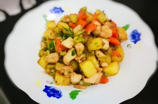 土豆炒鸡胸