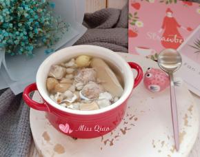 干贝小肉丸四神汤。