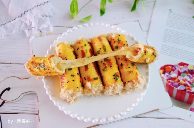 肉松芝士吐司卷