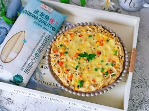 营养均衡的披萨，平底锅就能做。