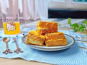 懒人快手早餐，会爆浆的酸奶芝士三明治超级好吃。