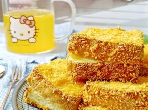 爆浆了，搭配一杯果汁好满足！