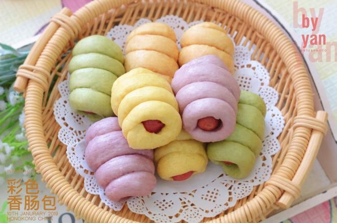 彩色香肠包
