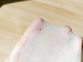 直到拉出手套膜，看见上面的洞洞呈现均匀的圆形，说明手套膜到位了。