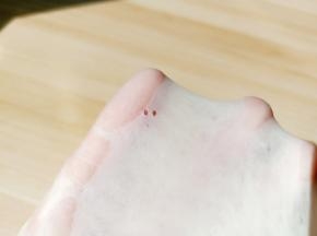 直到拉出手套膜，看见上面的洞洞呈现均匀的圆形，说明手套膜到位了。