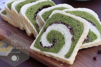 抹茶和红豆的经典搭配。