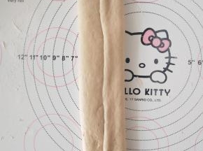 10、将左右向中间对折。