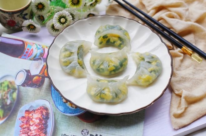 水晶韭菜鸡蛋饺子