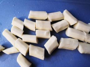 将山药切块