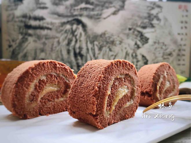 可可果酱蛋糕卷