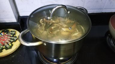 盖上盖子大火煲10分钟