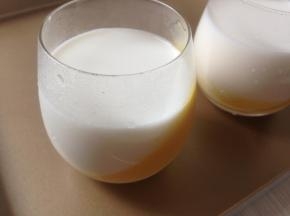 将牛奶液倒入已经凝固的芒果液中，放冰箱冷藏凝固即可