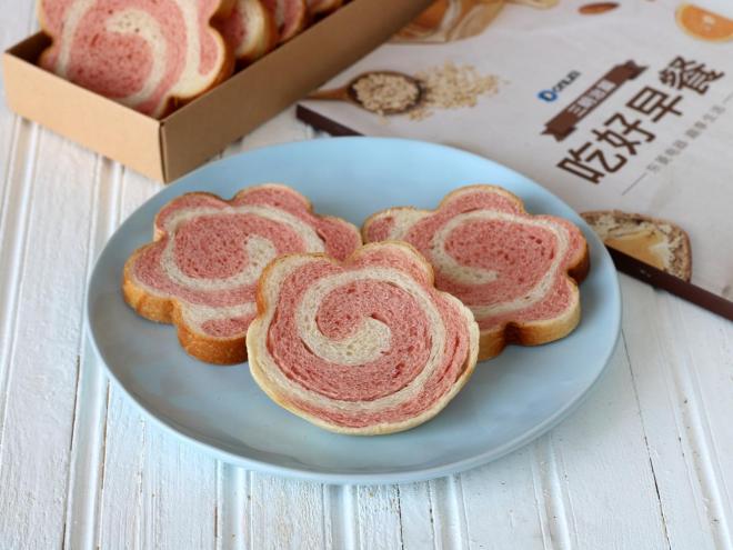 双色梅花面包（一次发酵）