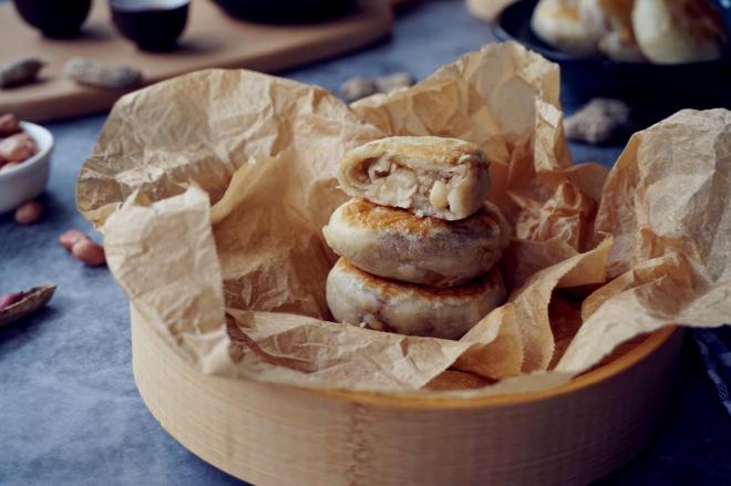 花生咸馅烙饼