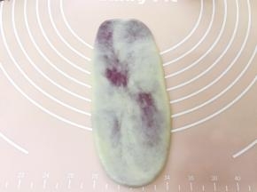 压扁后擀成牛舍状