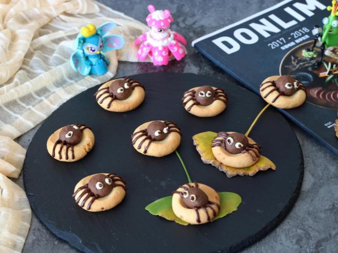 万圣节卡通蜘蛛饼干