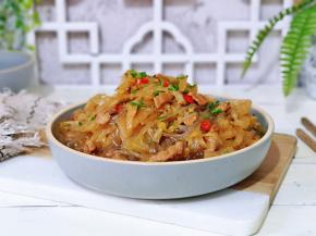 超好吃的酸菜炒粉条。