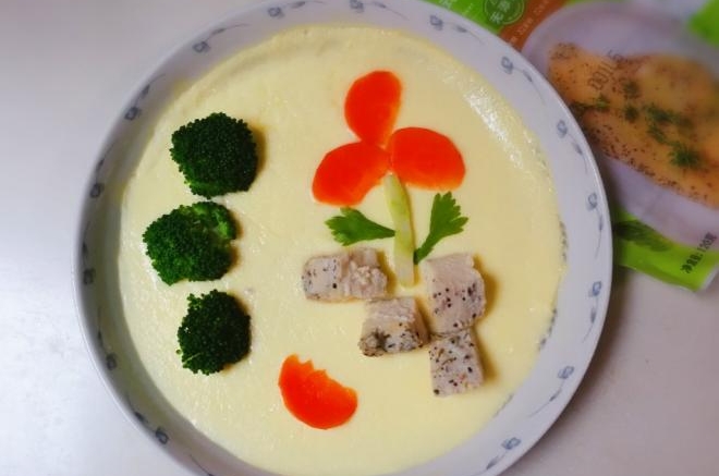 香草鸡胸蒸蛋
