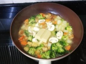 放入奶块