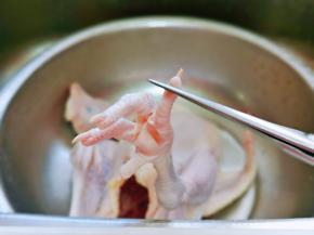 还有一个就是鸡的指甲，切记切记一定要剪掉，无论怎么吃都要把它剪掉。