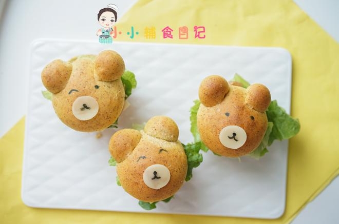 12个月以上辅食小熊汉堡