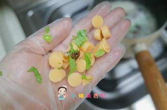 煮一会加入鳕鱼肠