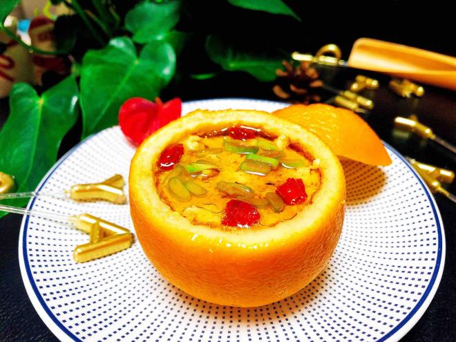 香橙蒸蛋