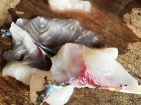 草鱼清理干净后取下鱼肉，切成薄片