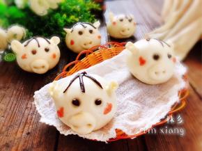 可爱的三毛小猪就可以食用了