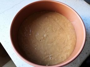 倒入8寸模具，放在温暖处醒发