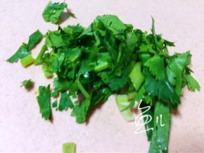 香菜切碎