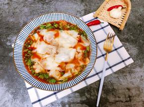 一碗红油牛肉抄手完成