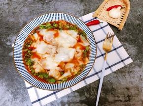 一碗红油牛肉抄手完成