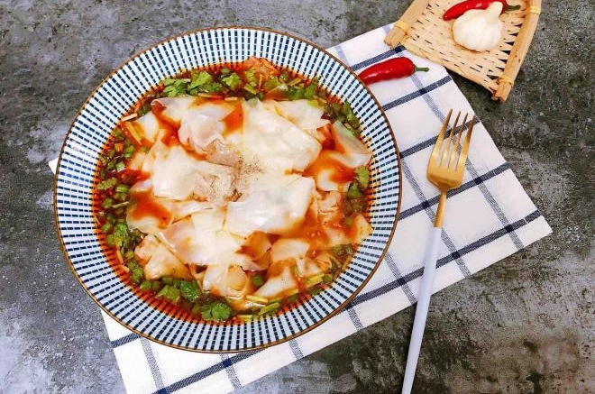 红油牛肉抄手