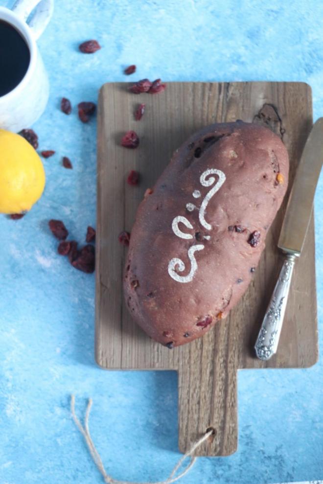 巧克力蔓越莓面包