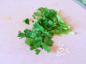 香菜切段
