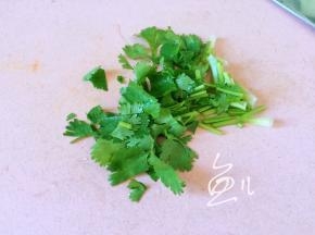 香菜切段